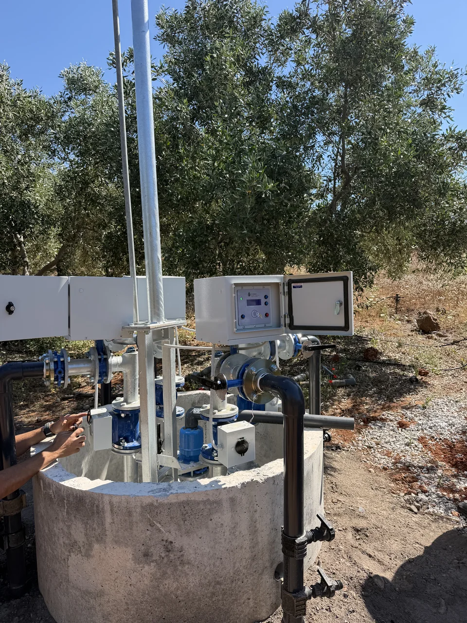 Εγκατάσταση τετραπλής υδροληψίας